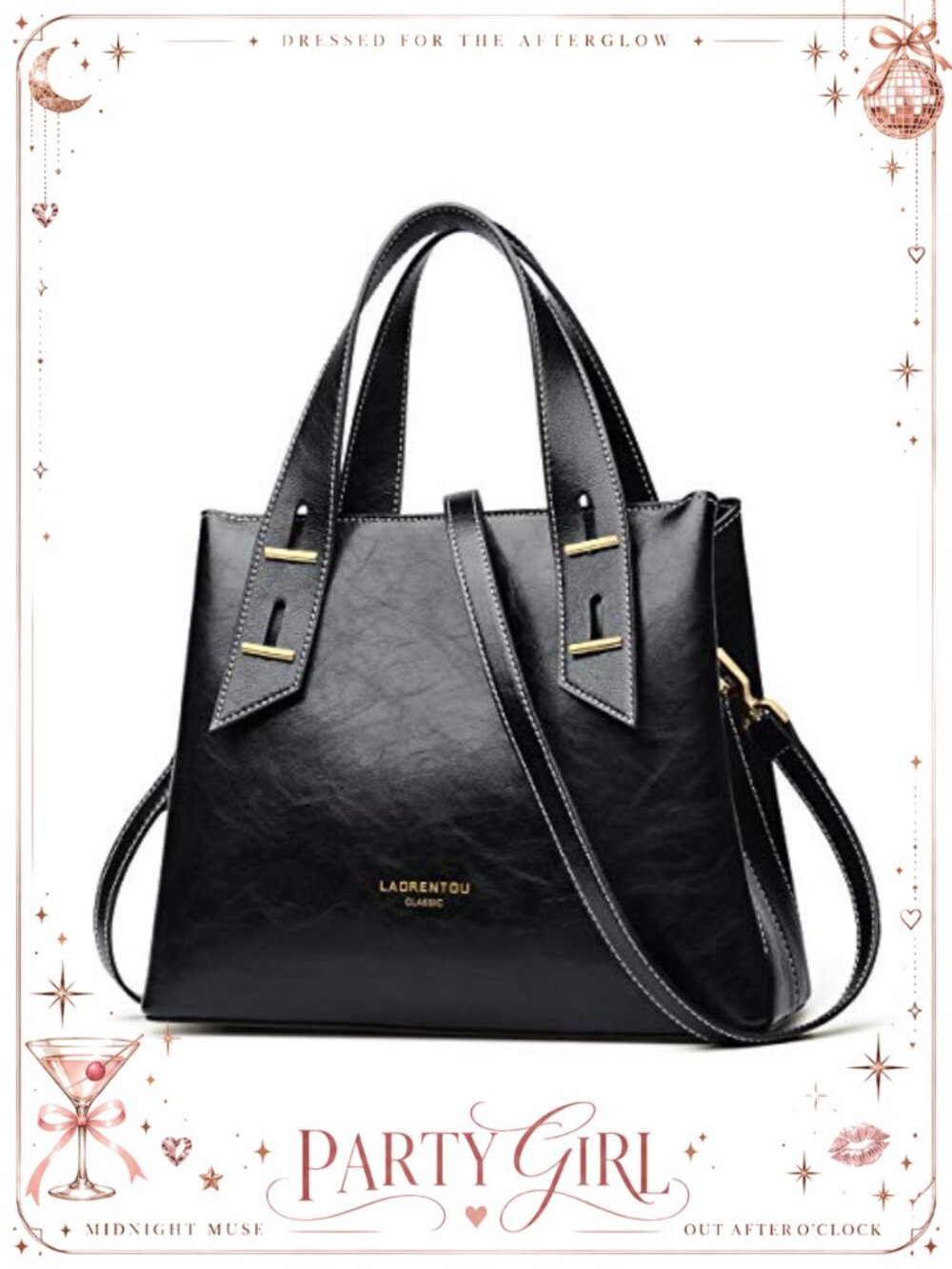 Genuine Leather Crossbody Satchel Top Handle Shoulder Tote Bag